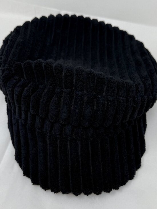 Free People Black Corduroy Newsboy Cap Slouchy Baker Boy Hat One Size main image 8